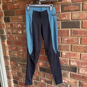 Kerrits Black and Blue Houndstooth Leggings